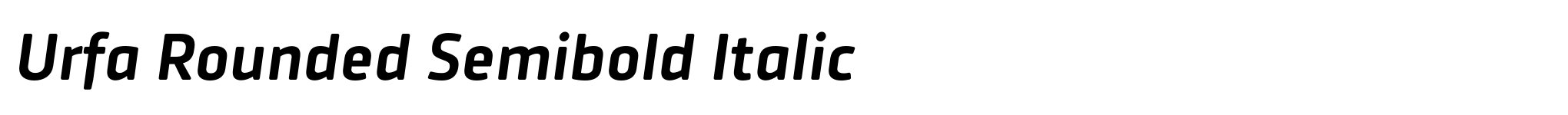 Urfa Rounded Semibold Italic image